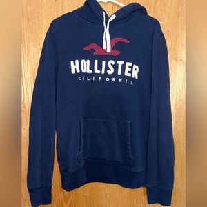 Blue Hollister hoodie